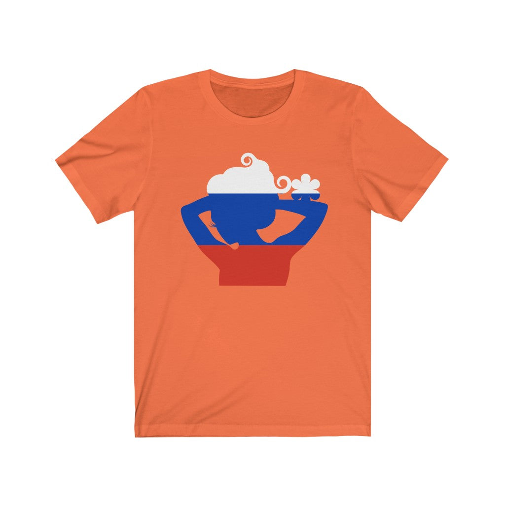 Russia Lady Flag Premium Tee - Unisex