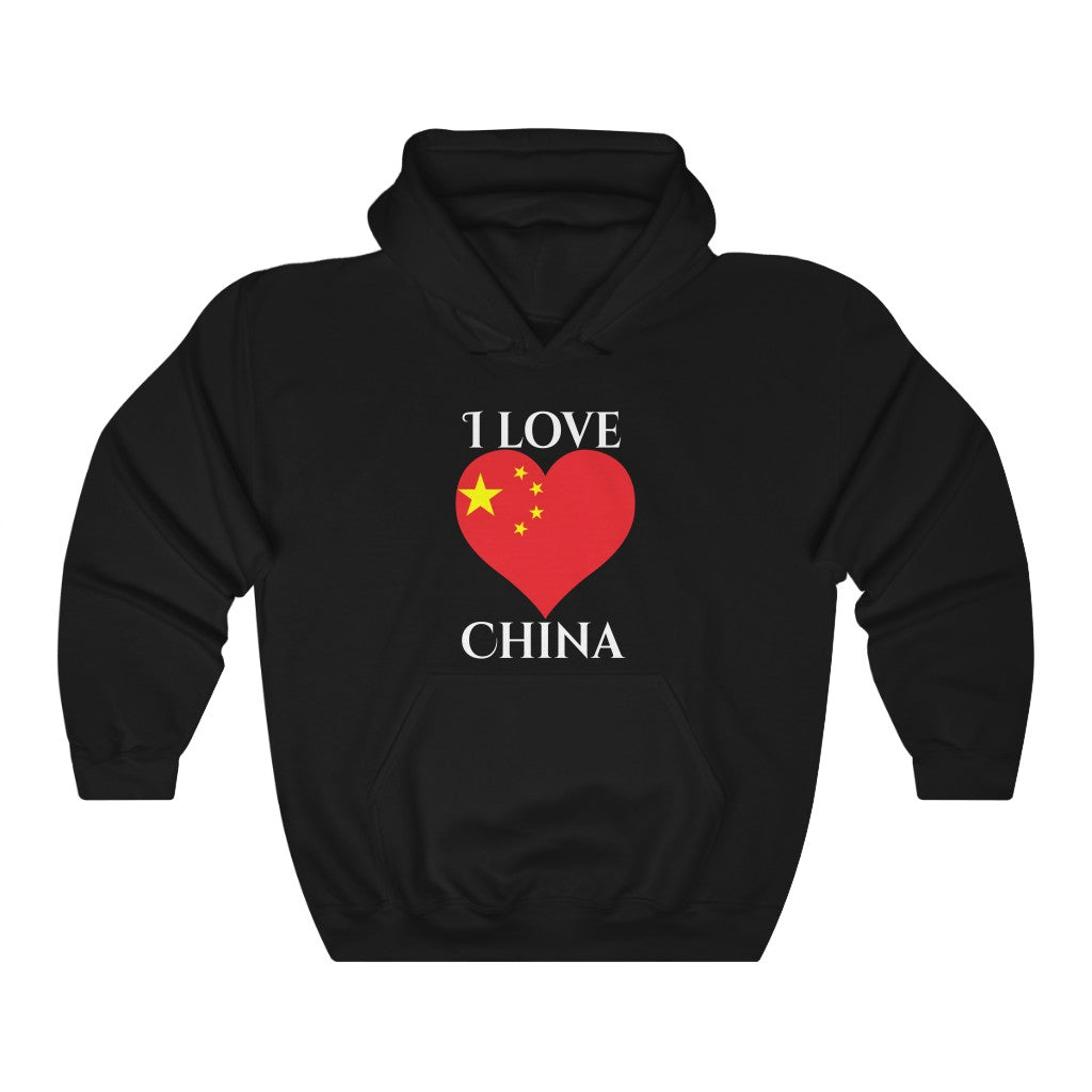 China Heart Flag Hoodie Sweatshirt 2 - Unisex