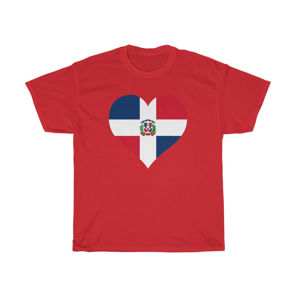 Dominican Republic Heart Flag Standard Tee - Unisex