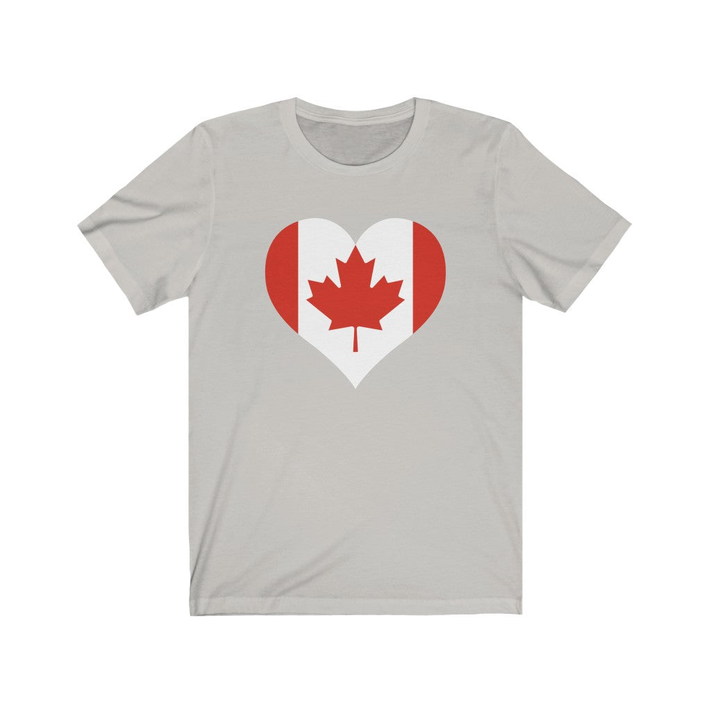 Canada Heart Flag Premium Tee - Unisex