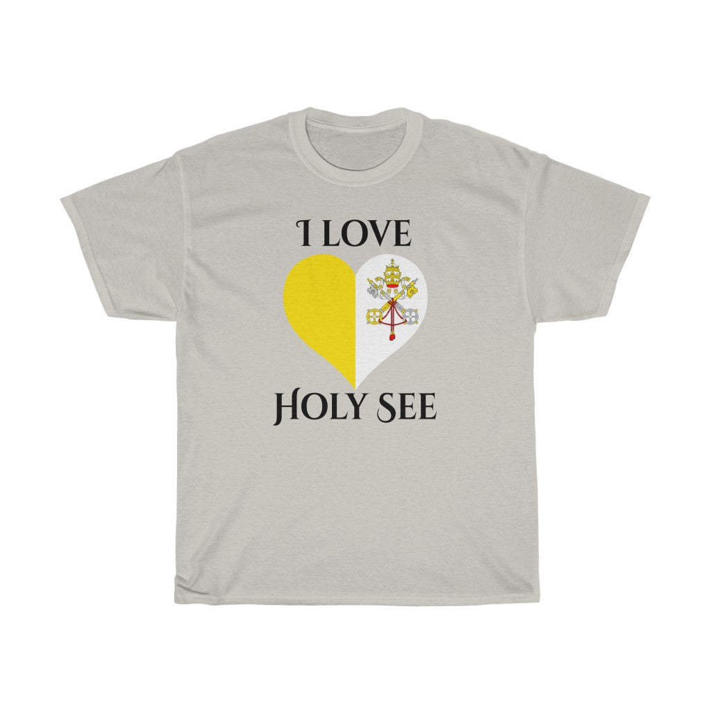 Holy See Heart Flag Standard Tee 1 - Unisex