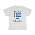 Greece Heart Flag Standard Tee 1 - Unisex