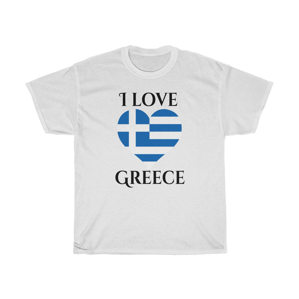 Greece Heart Flag Standard Tee 1 - Unisex