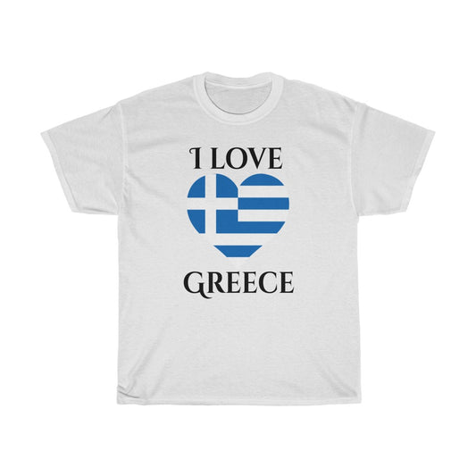 Greece Heart Flag Standard Tee 1 - Unisex