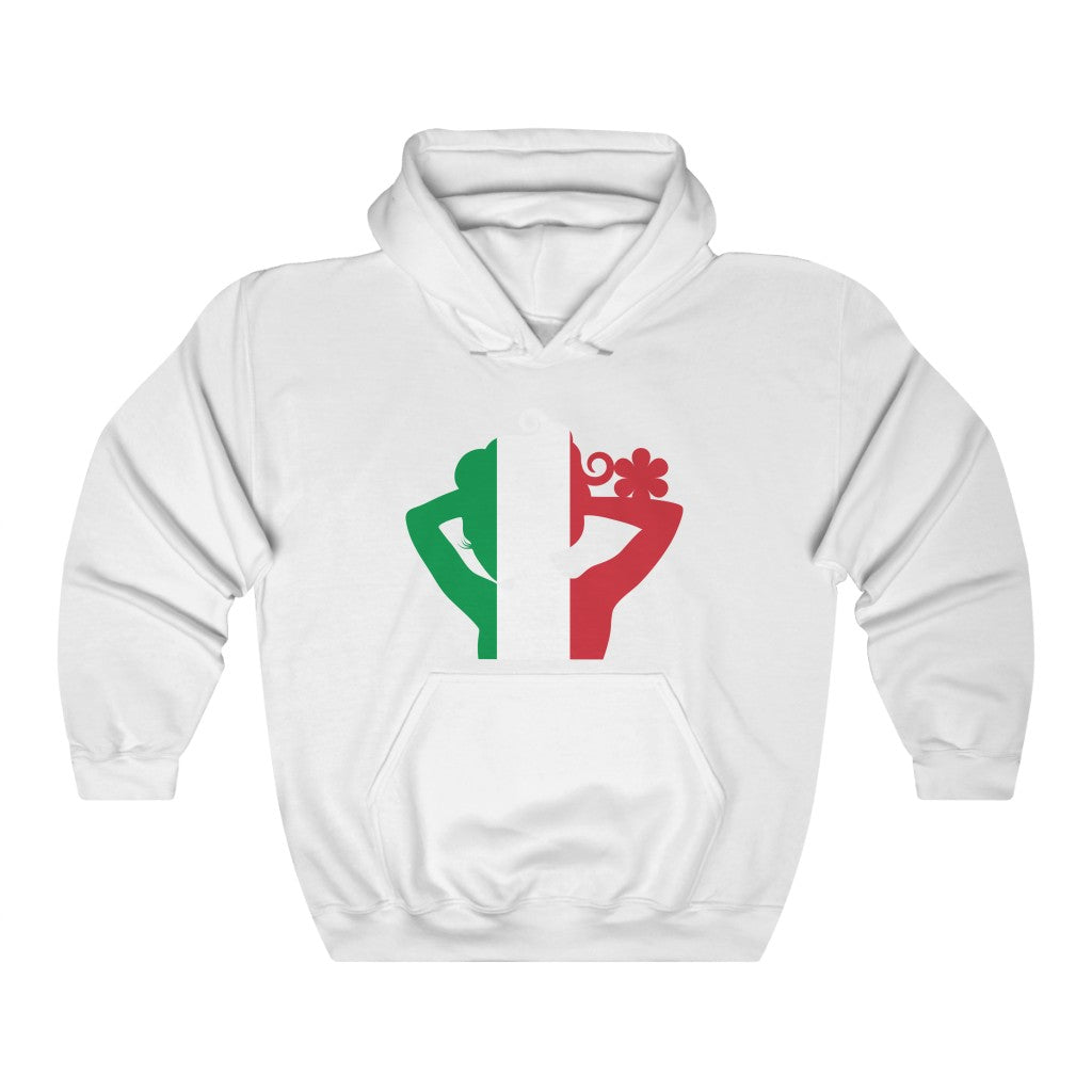 Italy Lady Flag Hoodie Sweatshirt - Unisex