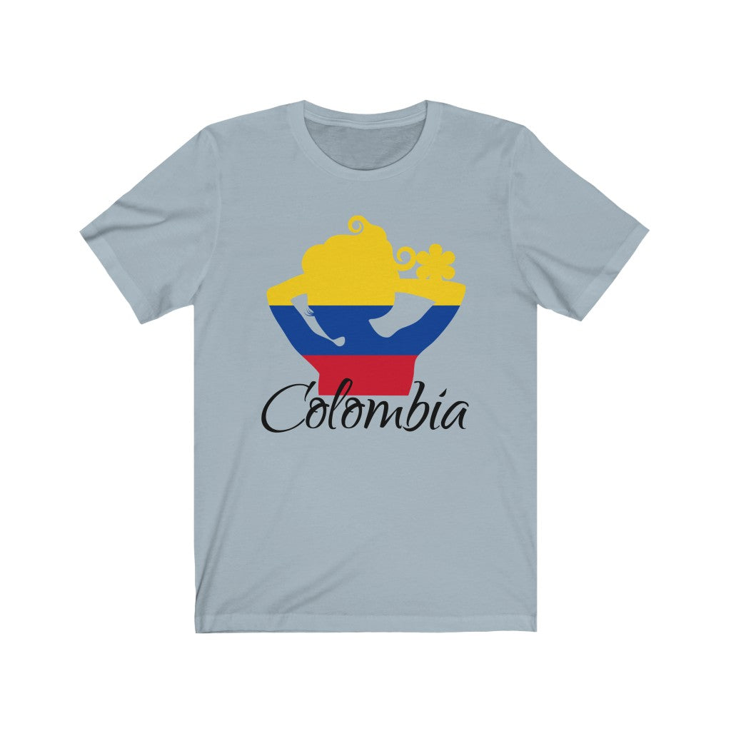Colombia Lady Flag Premium Tee 1 - Unisex