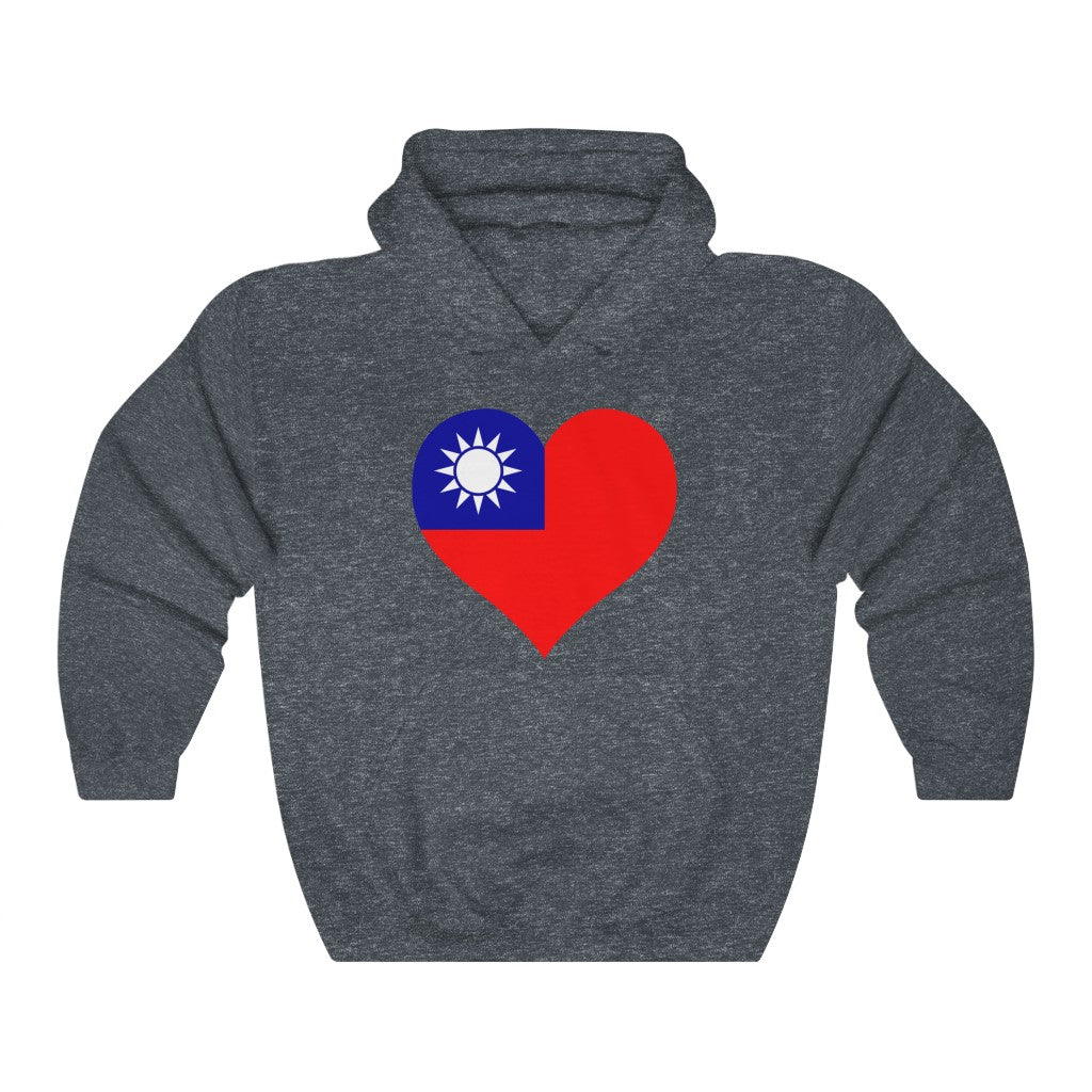 Republic of China - Taiwan Heart Flag Hoodie Sweatshirt - Unisex