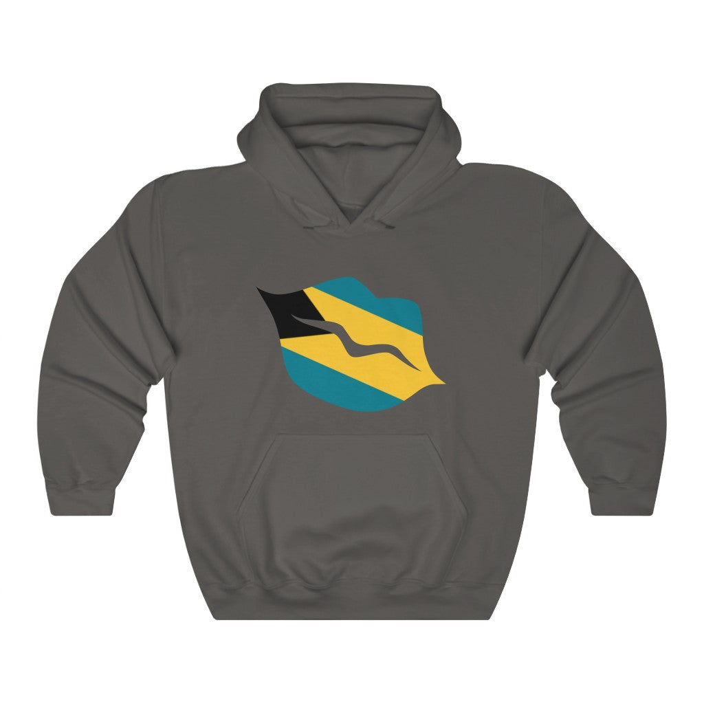Bahamas Lips Flag Hoodie Sweatshirt - Unisex