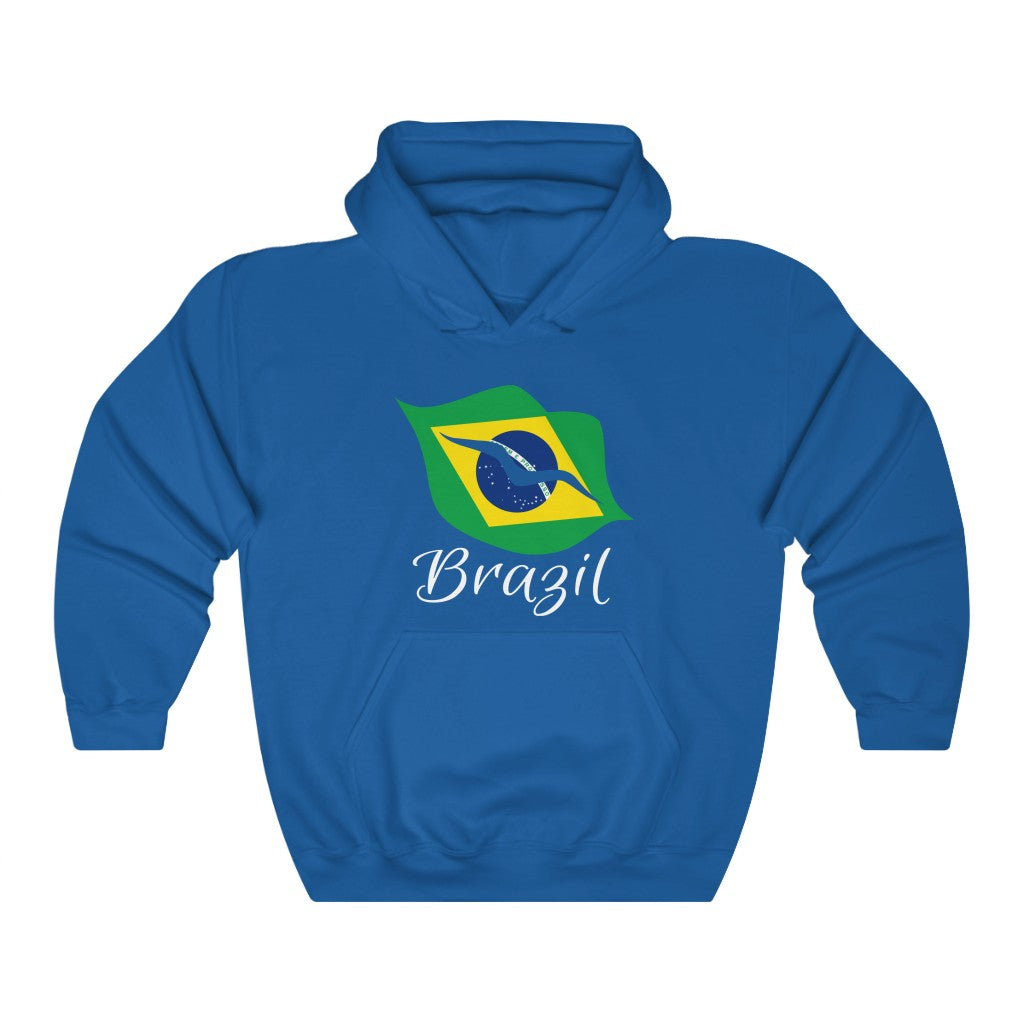 Brazil Lips Flag Hoodie Sweatshirt 2 - Unisex