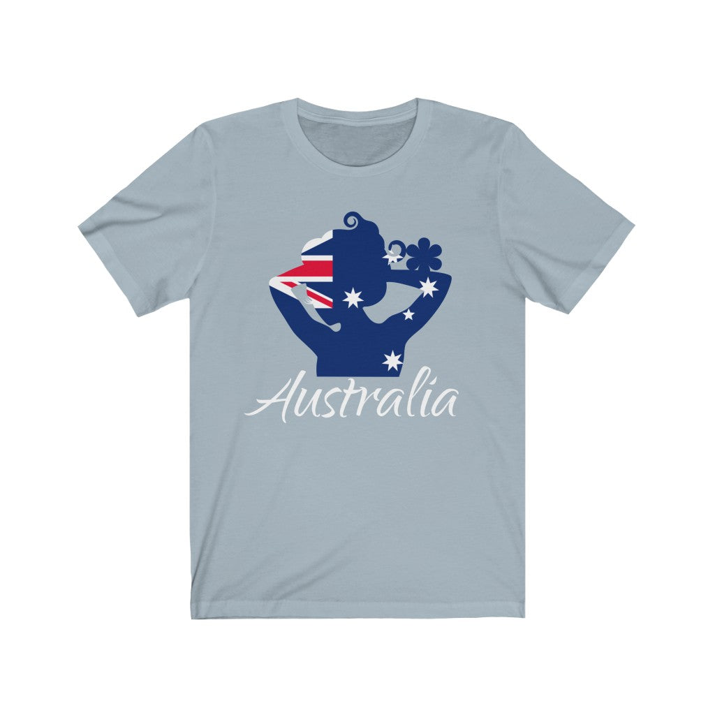 Australia Lady Flag Premium Tee 2 - Unisex