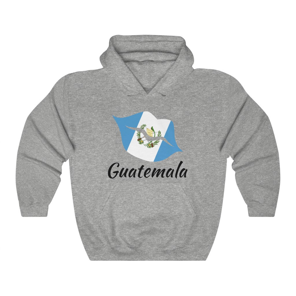 Guatemala Lips Flag Hoodie Sweatshirt 1 - Unisex