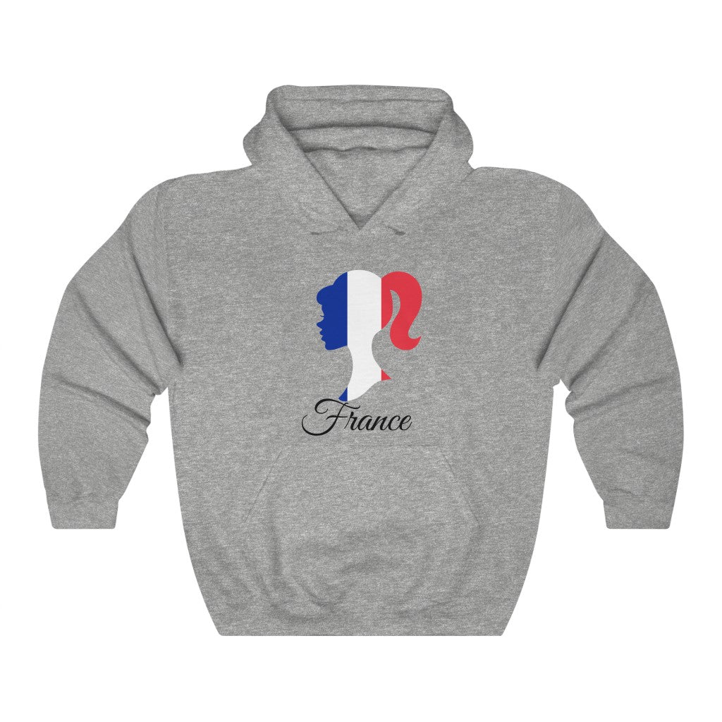 France Girl Flag Hoodie Sweatshirt 1 - Unisex