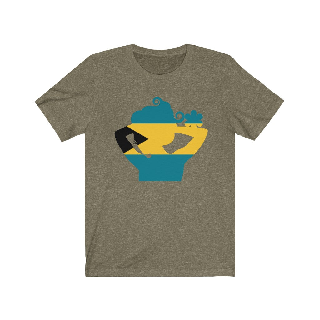 Bahamas Lady Flag Premium Tee - Unisex