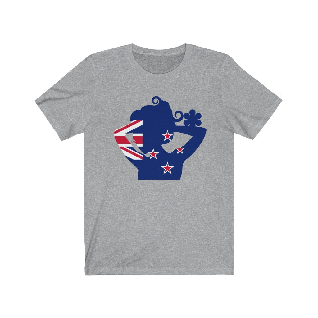 New Zealand Lady Flag Premium Tee - Unisex