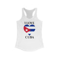 Cuba Heart Flag Tank 1 - Women