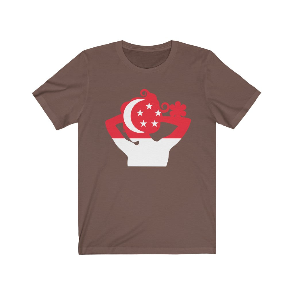 Singapore Lady Flag Premium Tee - Unisex