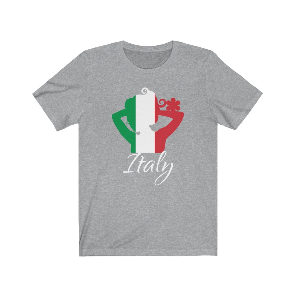 Italy Lady Flag Premium Tee 2 - Unisex