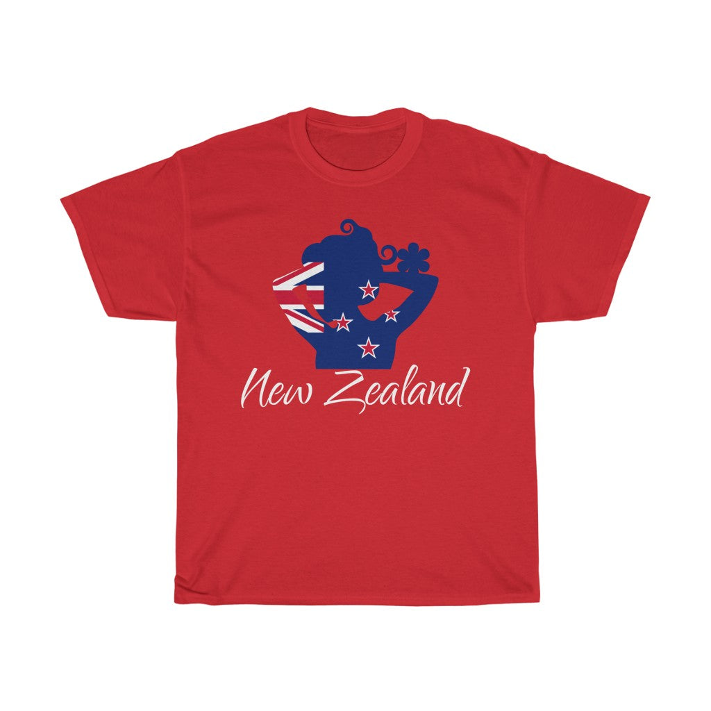 New Zealand Lady Flag Standard Tee 2 - Unisex