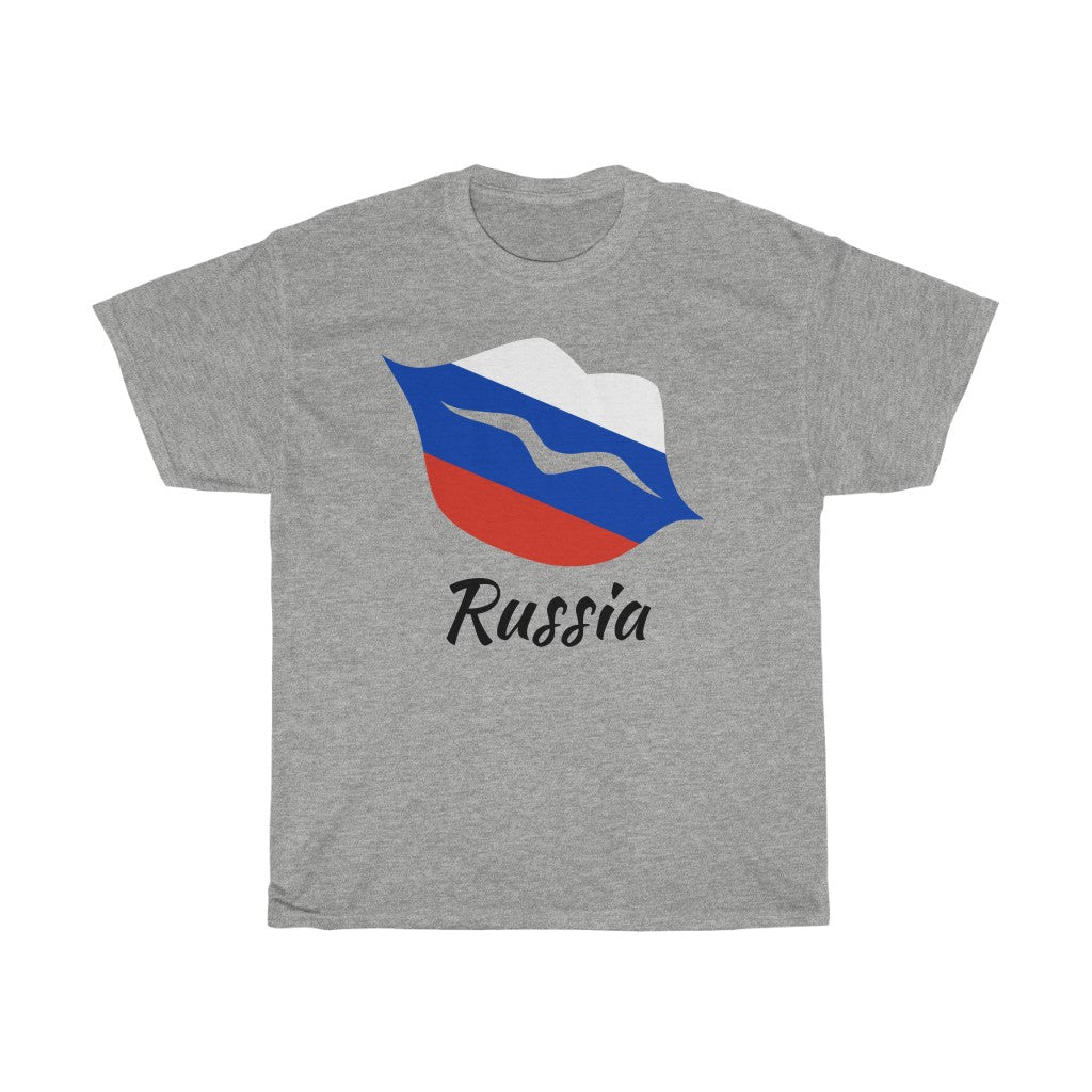 Russia Lips Flag Standard Tee 1 - Unisex