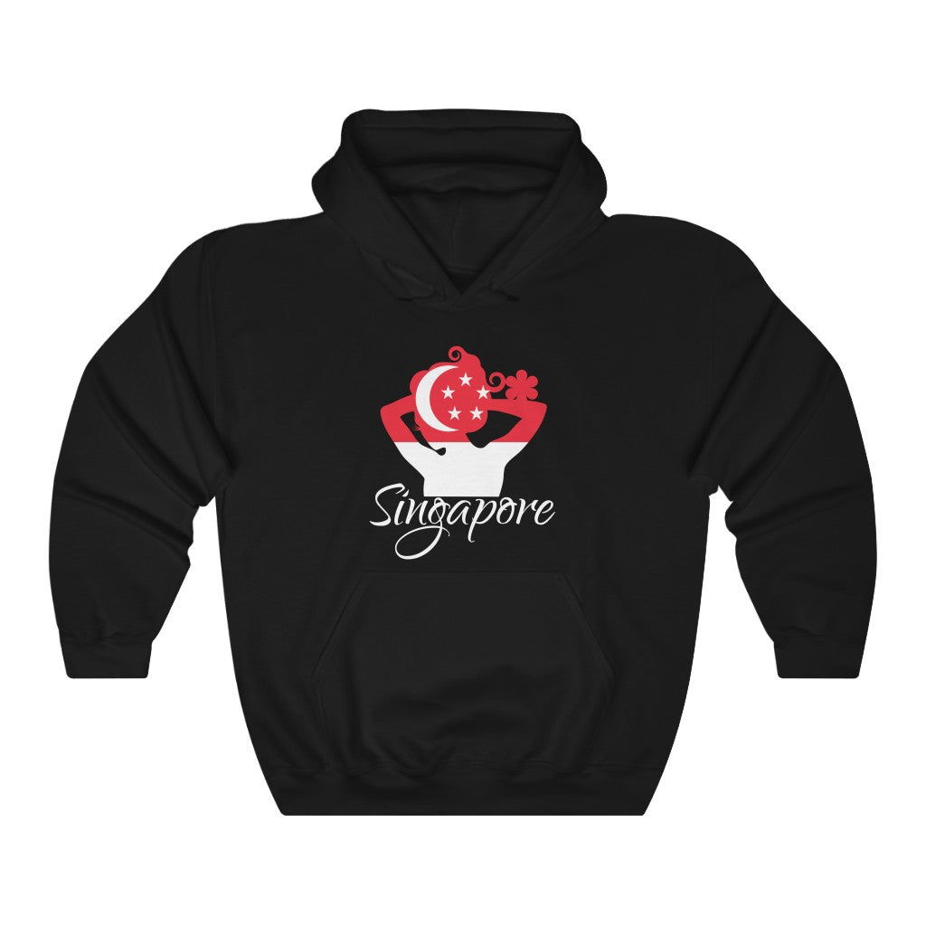 Singapore Lady Flag Hoodie Sweatshirt 2 - Unisex