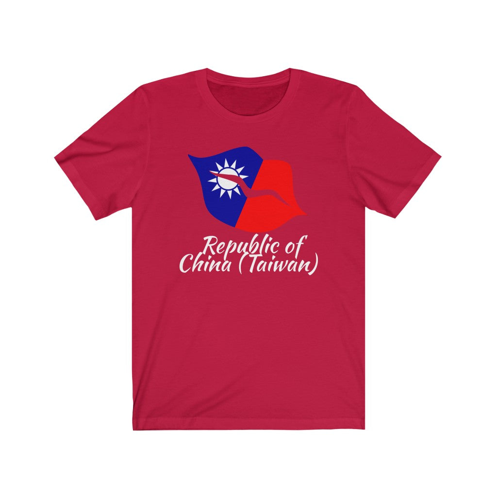 Republic of China - Taiwan Lips Flag Premium Tee 2 - Unisex