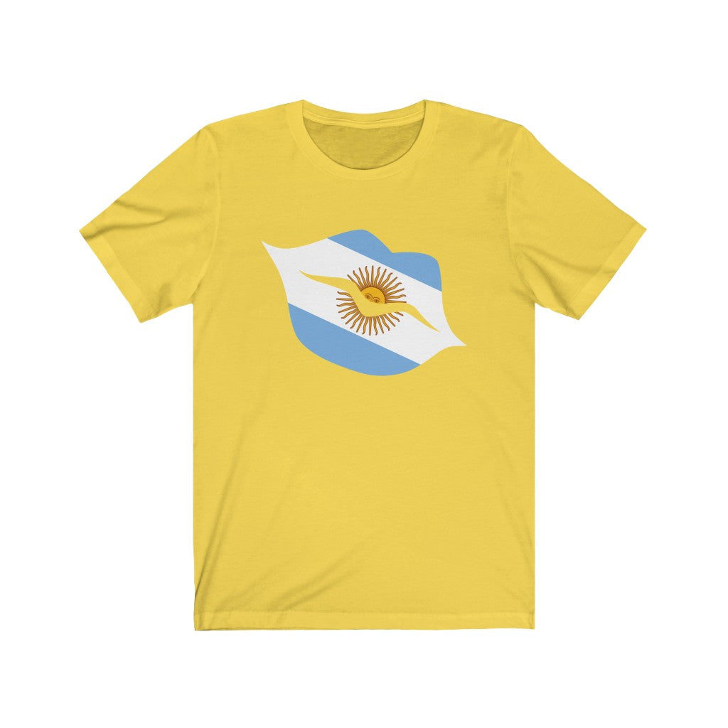 Argentina Lips Flag Premium Tee - Unisex