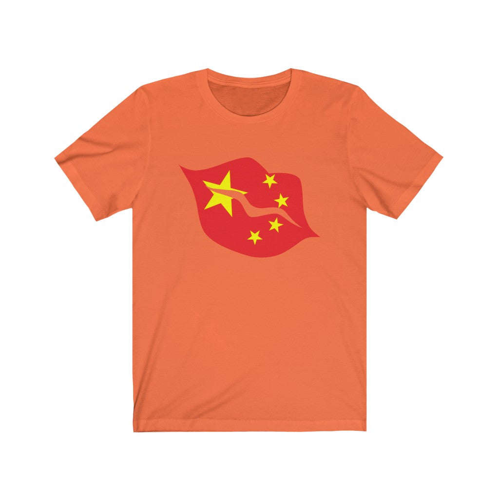 China Lips Flag Premium Tee - Unisex