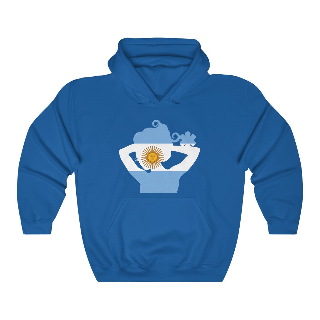Argentina Lady Flag Hoodie Sweatshirt - Unisex