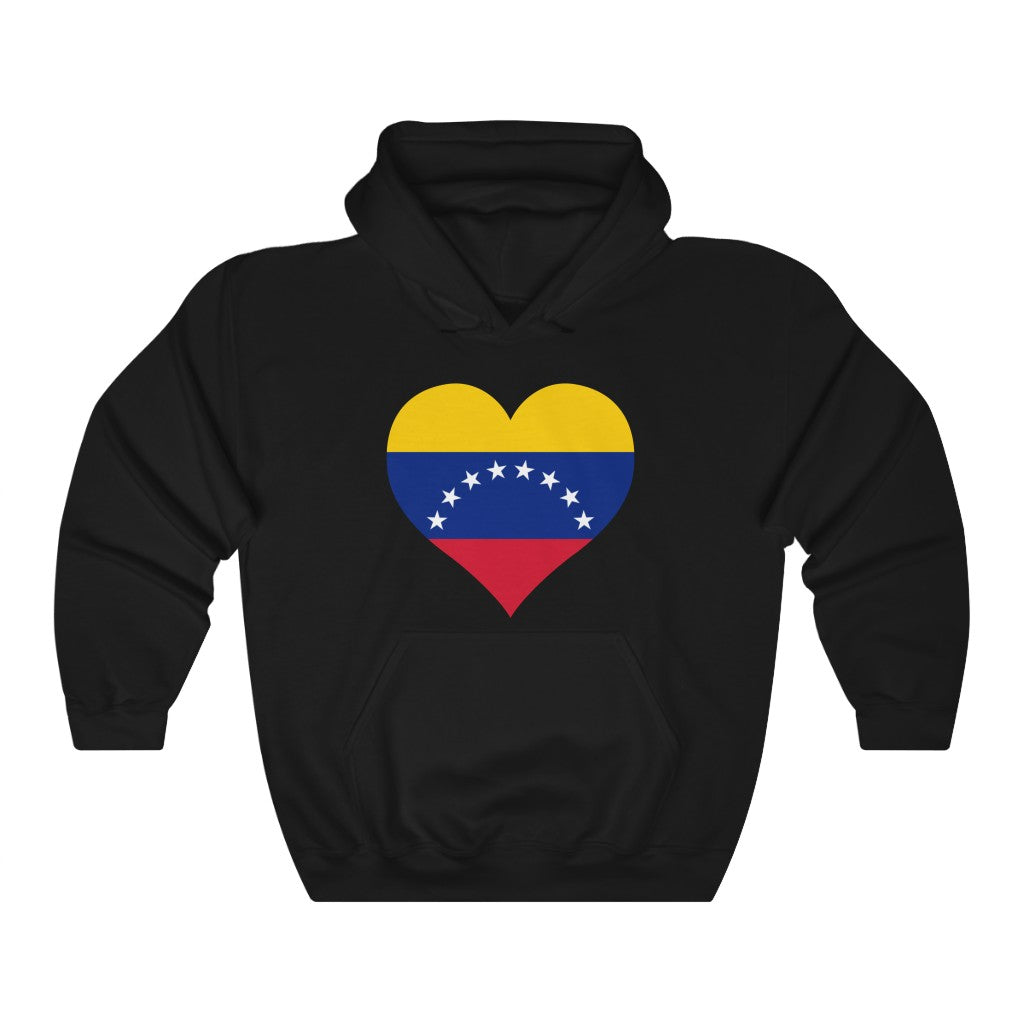 Venezuela Heart Flag Hoodie Sweatshirt - Unisex