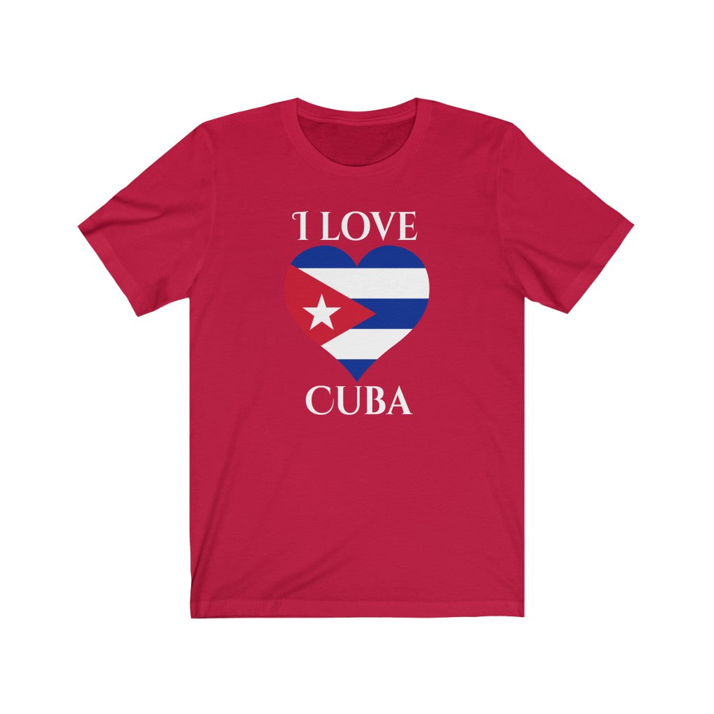 Cuba Heart Flag Premium Tee 2 - Unisex