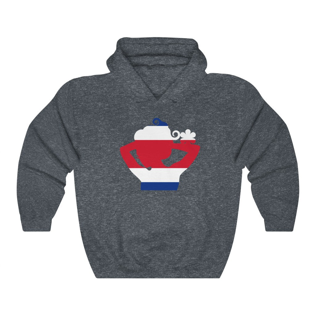 Costa Rica Lady Flag Hoodie Sweatshirt - Unisex
