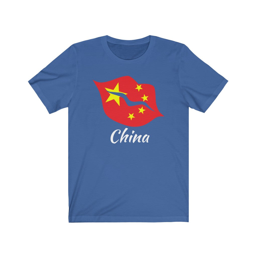 China Lips Flag Premium Tee 2 - Unisex
