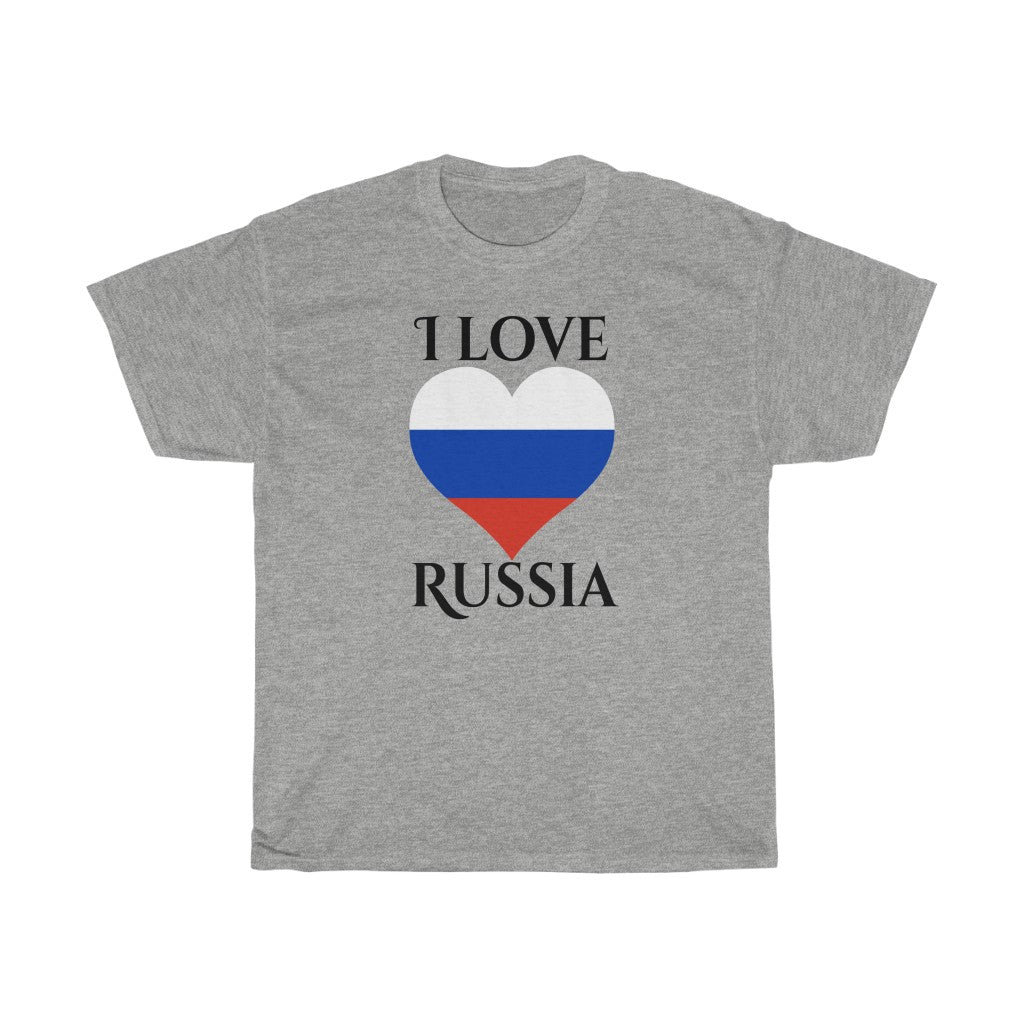 Russia Heart Flag Standard Tee 1 - Unisex