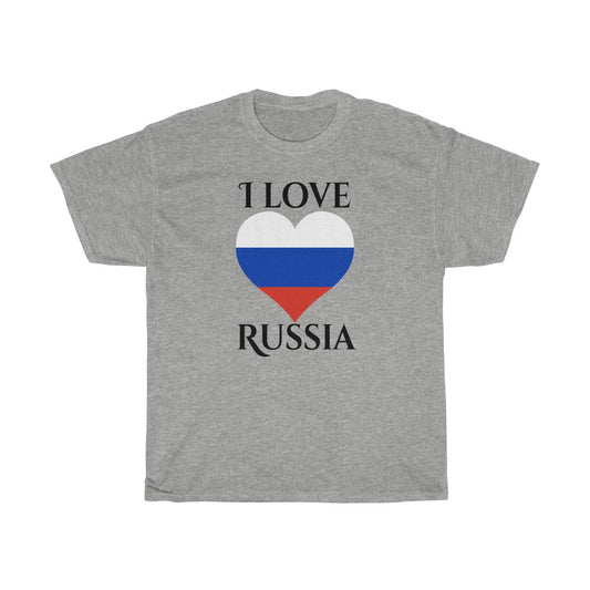 Russia Heart Flag Standard Tee 1 - Unisex