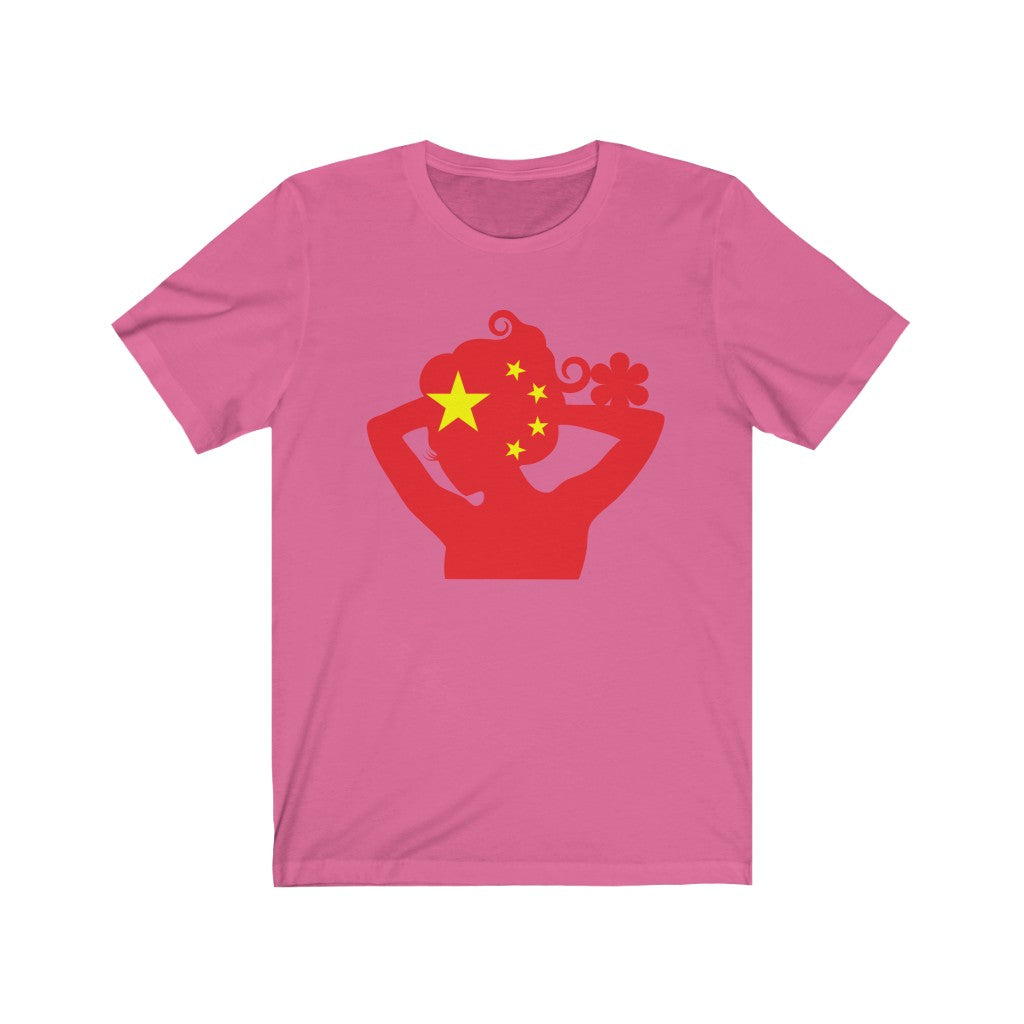 China Lady Flag Premium Tee - Unisex