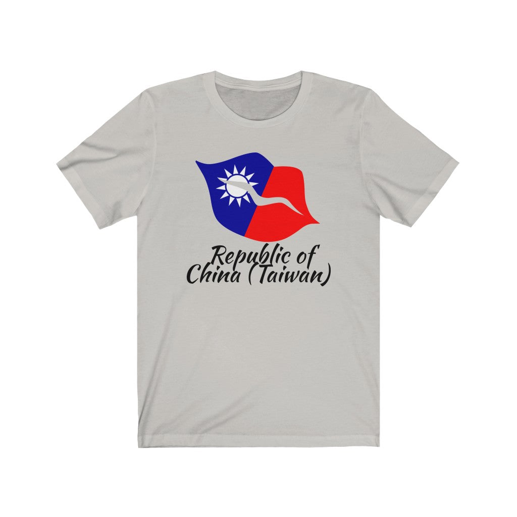 Republic of China - Taiwan Lips Flag Premium Tee 1 - Unisex