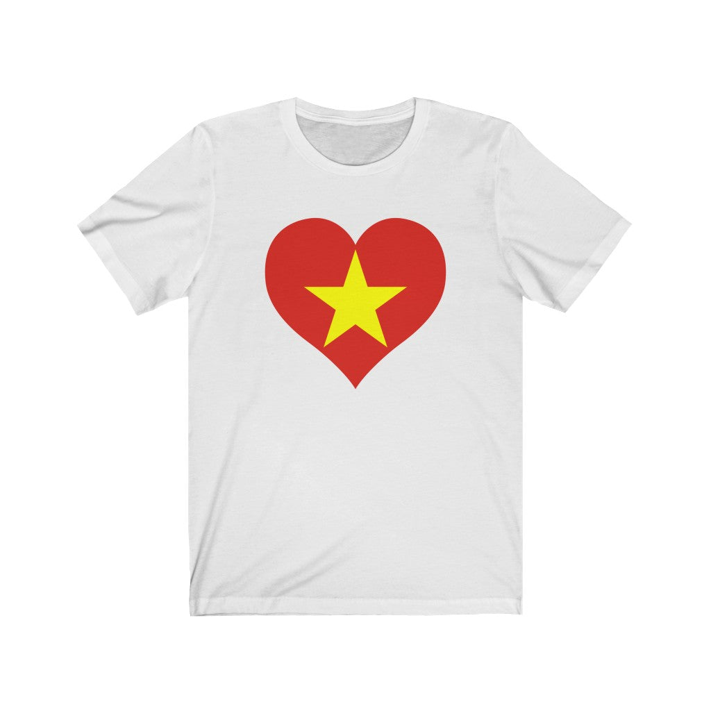 Vietnam Heart Flag Premium Tee - Unisex