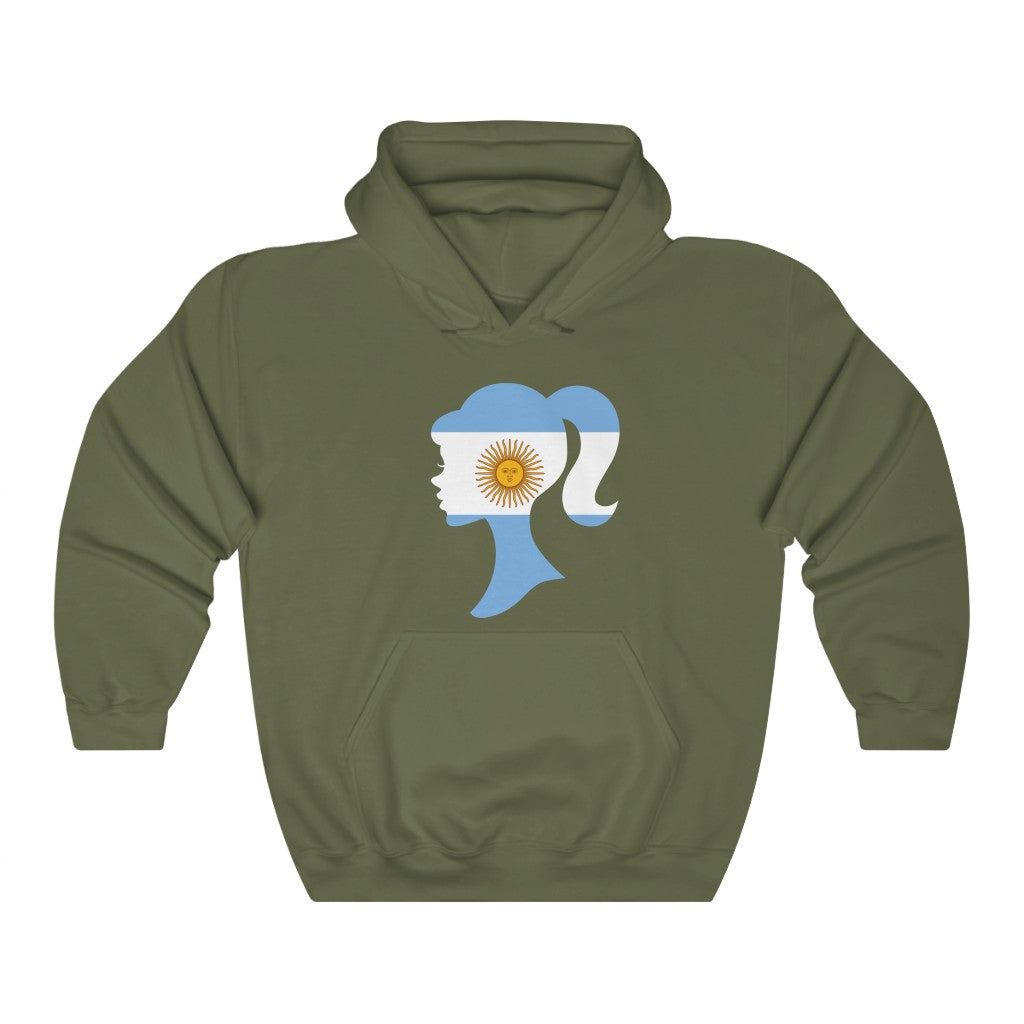 Argentina Girl Flag Hoodie Sweatshirt - Unisex
