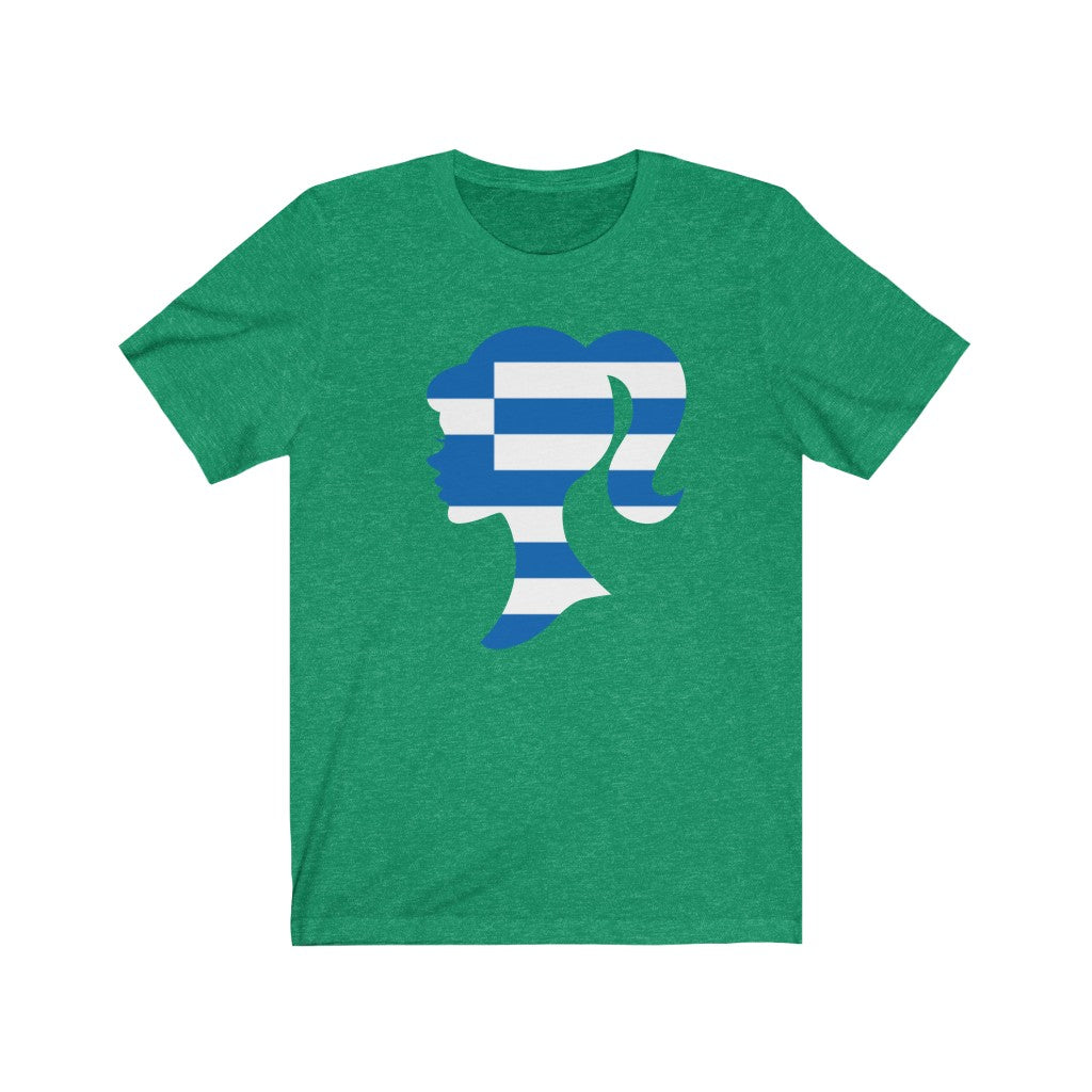 Greece Girl Flag Premium Tee - Unisex
