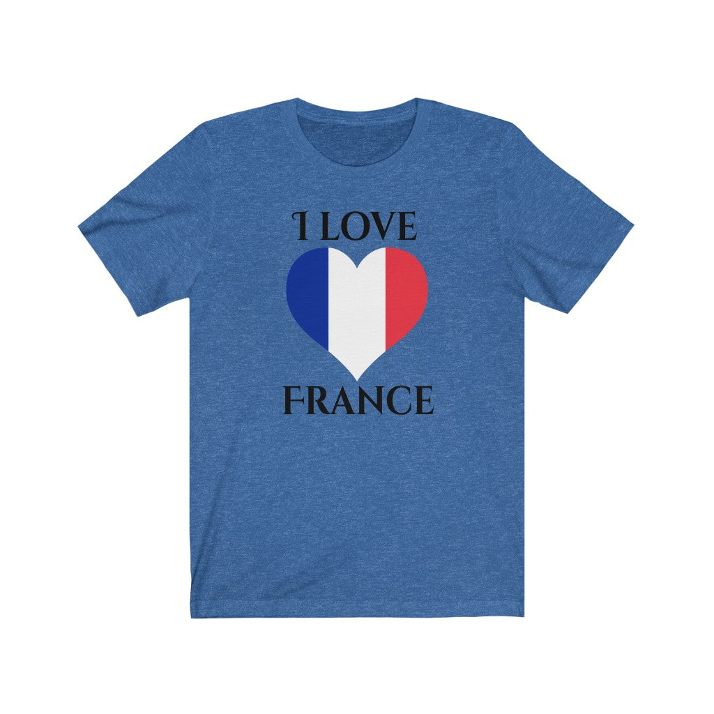 France Heart Flag Premium Tee 1 - Unisex