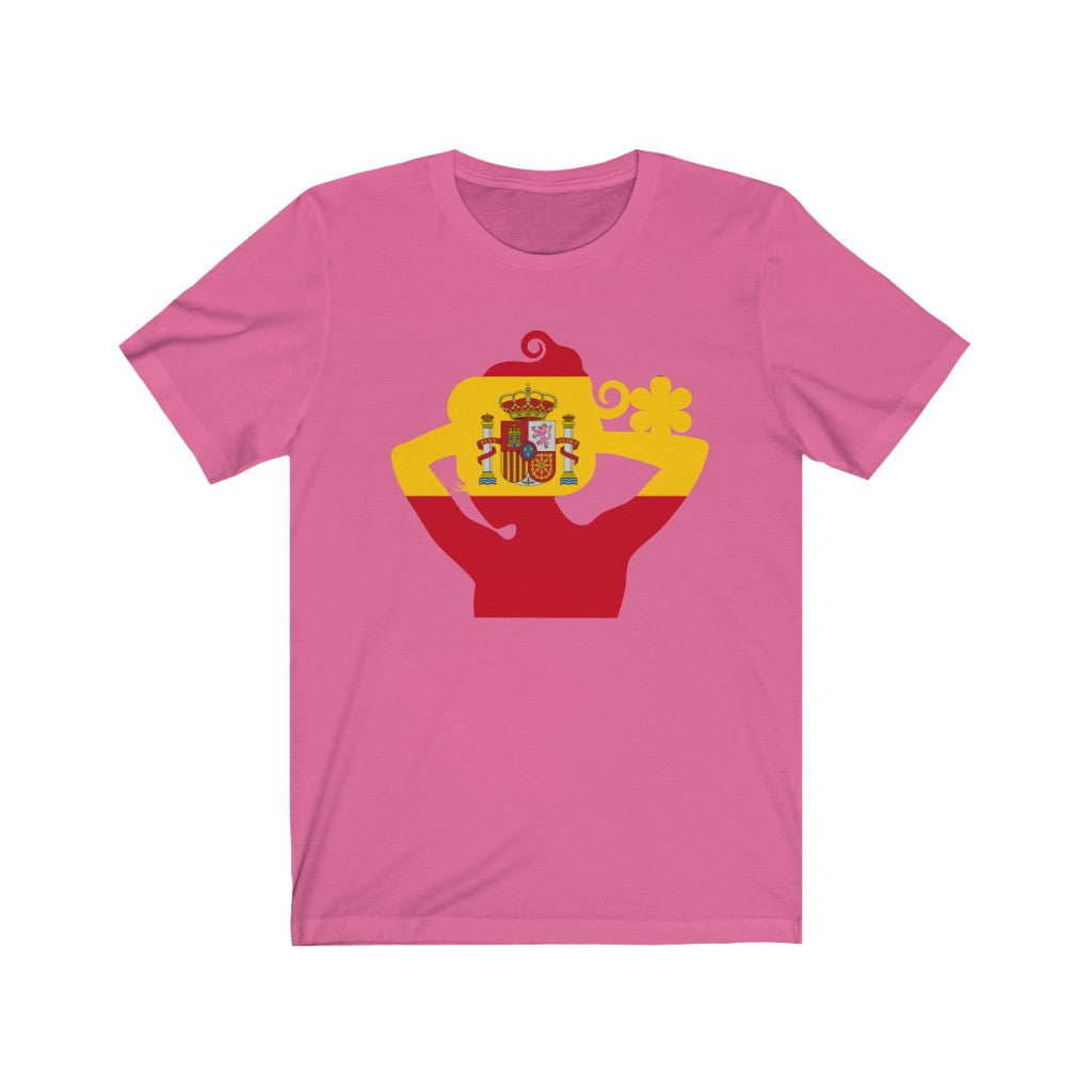 Spain Lady Flag Premium Tee - Unisex
