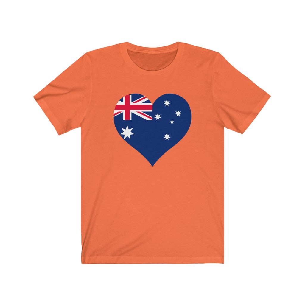 Australia Heart Flag Premium Tee - Unisex