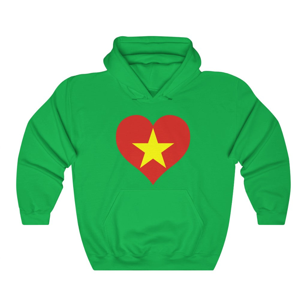 Vietnam Heart Flag Hoodie Sweatshirt - Unisex