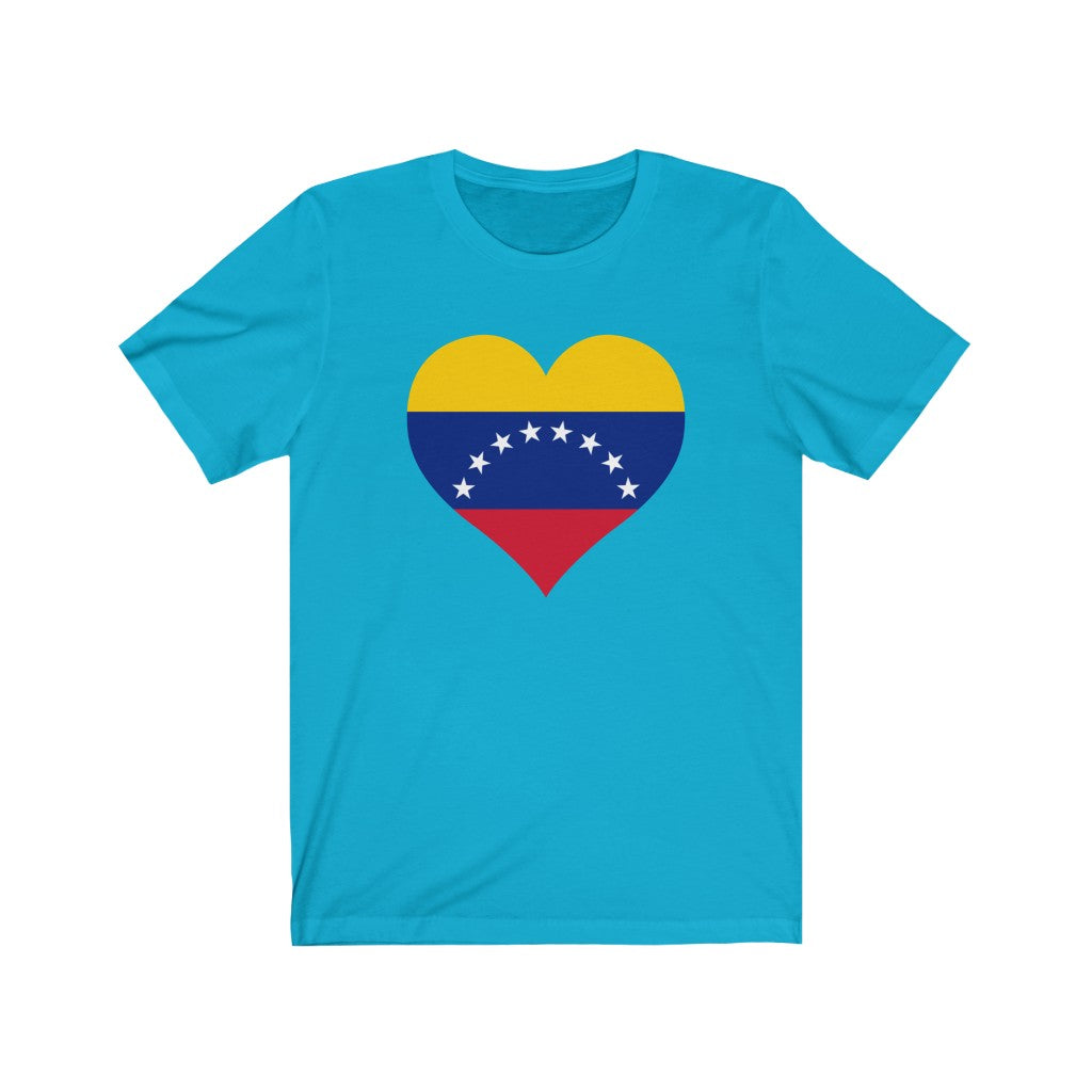 Venezuela Heart Flag Premium Tee - Unisex