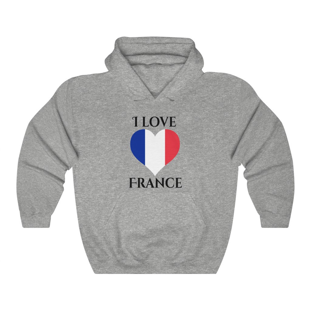 France Heart Flag Hoodie Sweatshirt 1 - Unisex