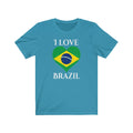 Brazil Heart Flag Premium Tee 2 - Unisex