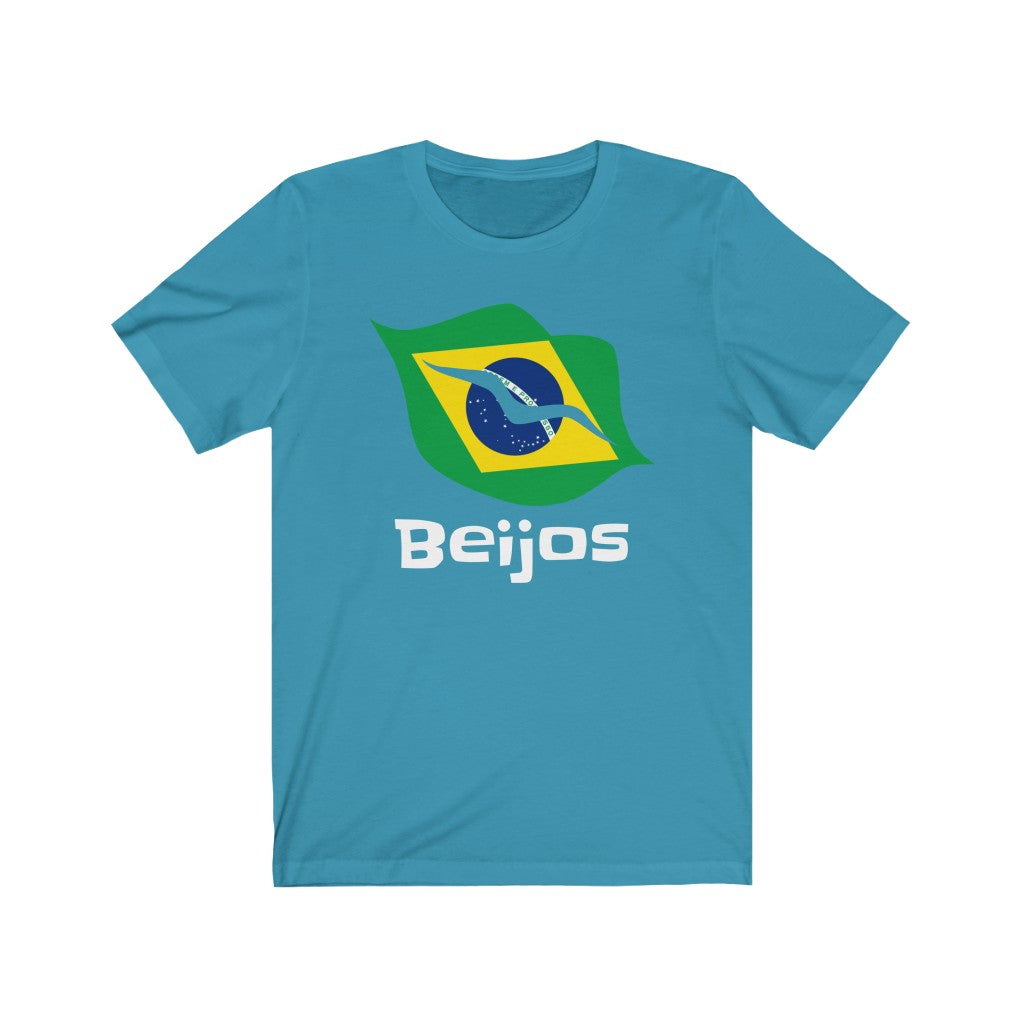 Brazil (Beijos) Lips Flag Premium Tee 2 - Unisex
