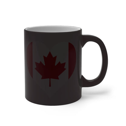 Canada Heart Color Changing Mug