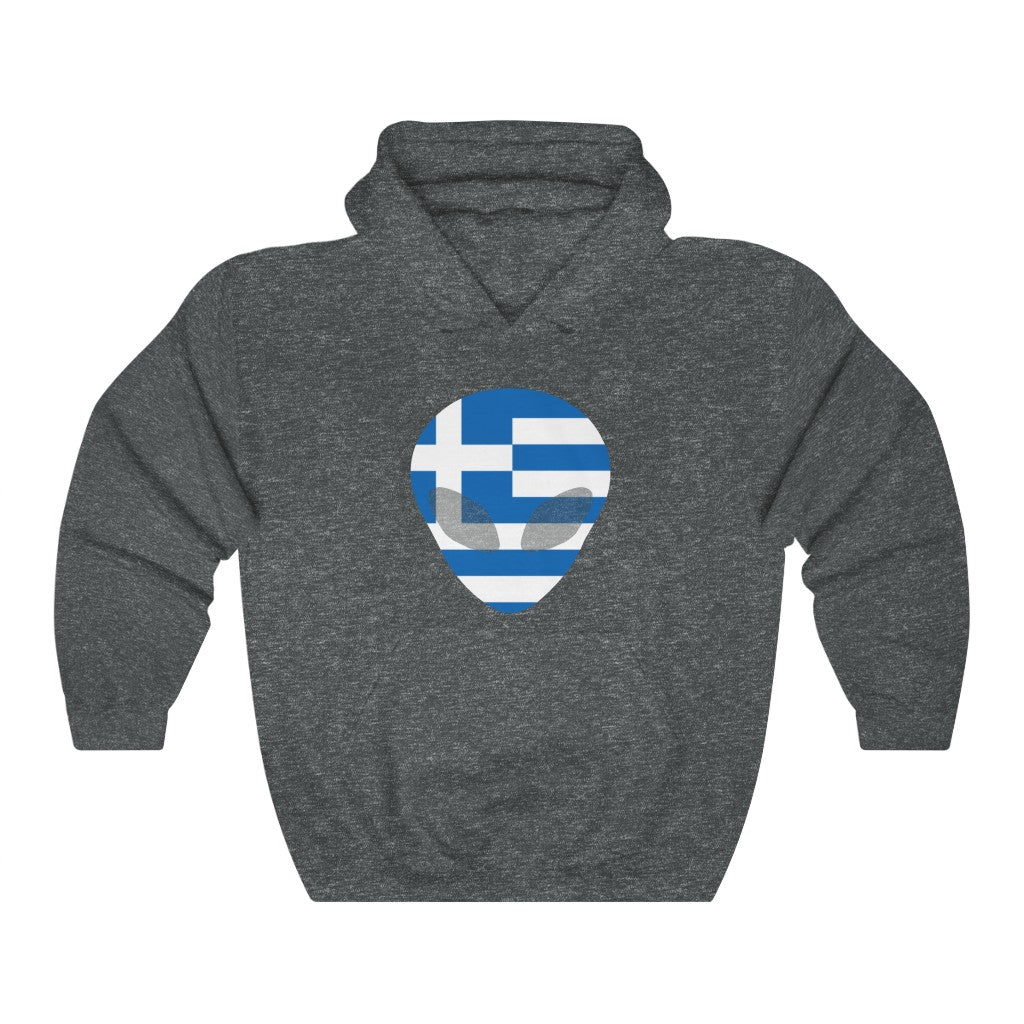 Greece Alien Flag Hoodie Sweatshirt - Unisex