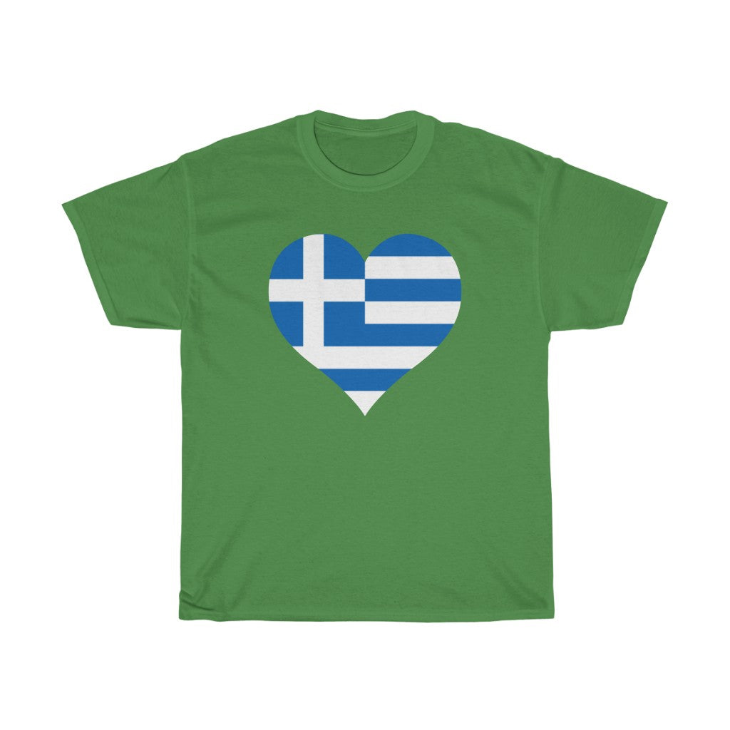 Greece Heart Flag Standard Tee - Unisex